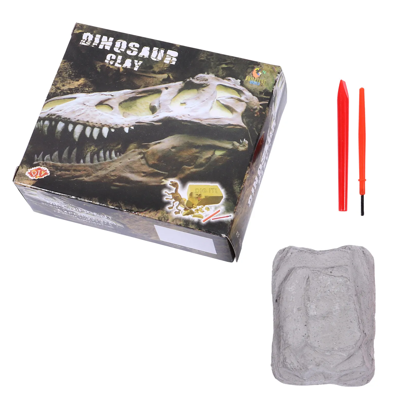

Dinosaur Dig Kit for Boys Girls Ages 5-12 Hands on Educational Stem Activity Train Fine Motor Skills Dinosaur History