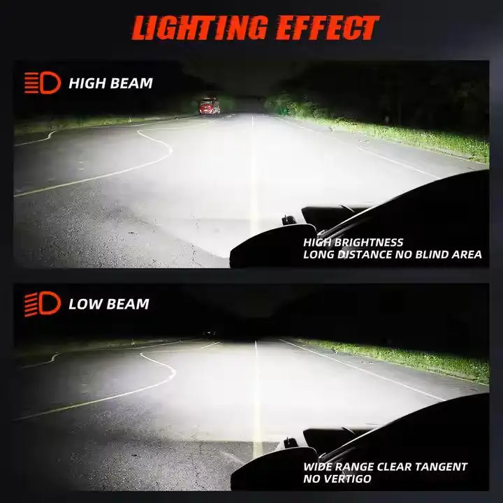 Heyword 2pcs H4 H7 H11 9005 9006 LED headlight bulbs, 300W 30000LM single copper tube ultra bright car LED headlights