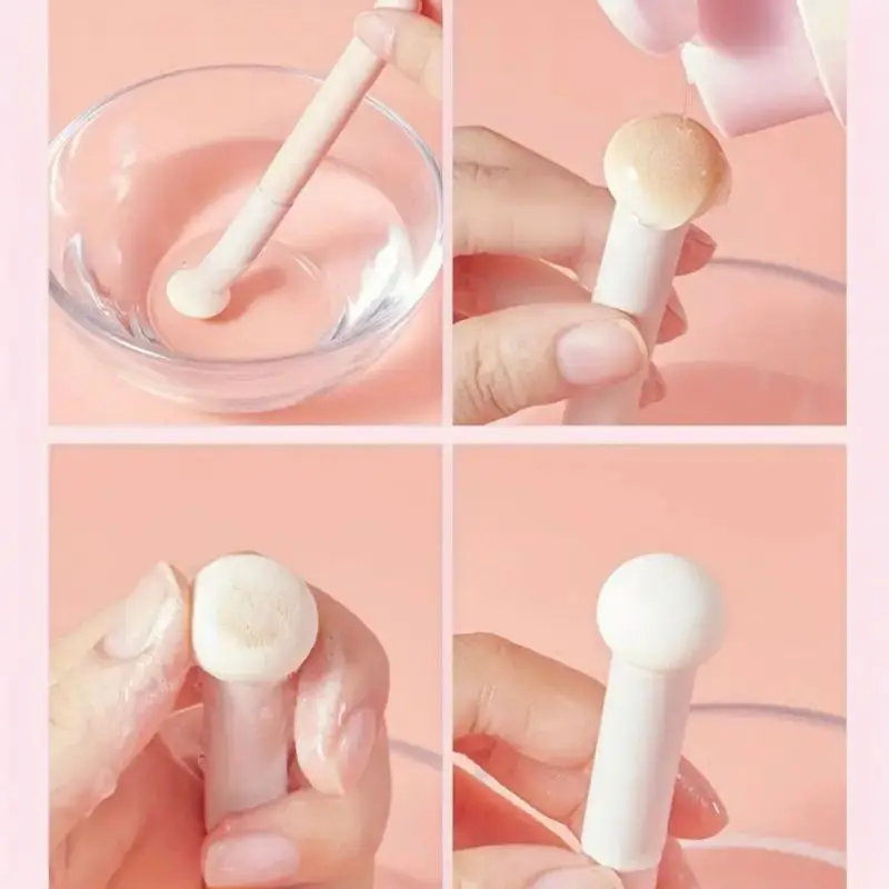 2/3 個のキノコ型メイクアップスポンジセット - ラテックスフリー、無香料、すべての肌タイプに適しています