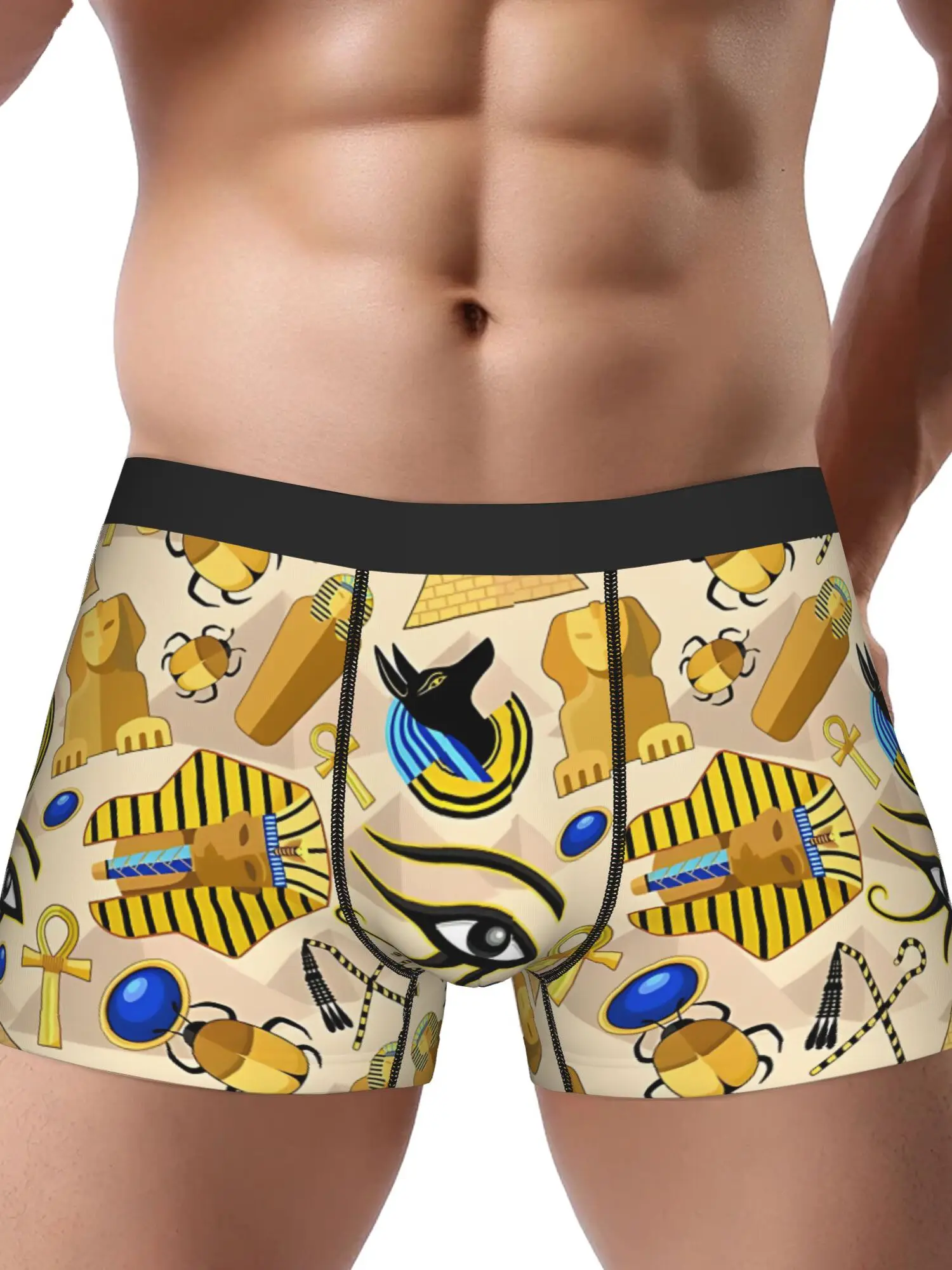 Egyptian Pharaohs Underwear Ancient Hieroglyphic Symbol Design for Cultural History Apparel, Egypt-Themed Clothing
