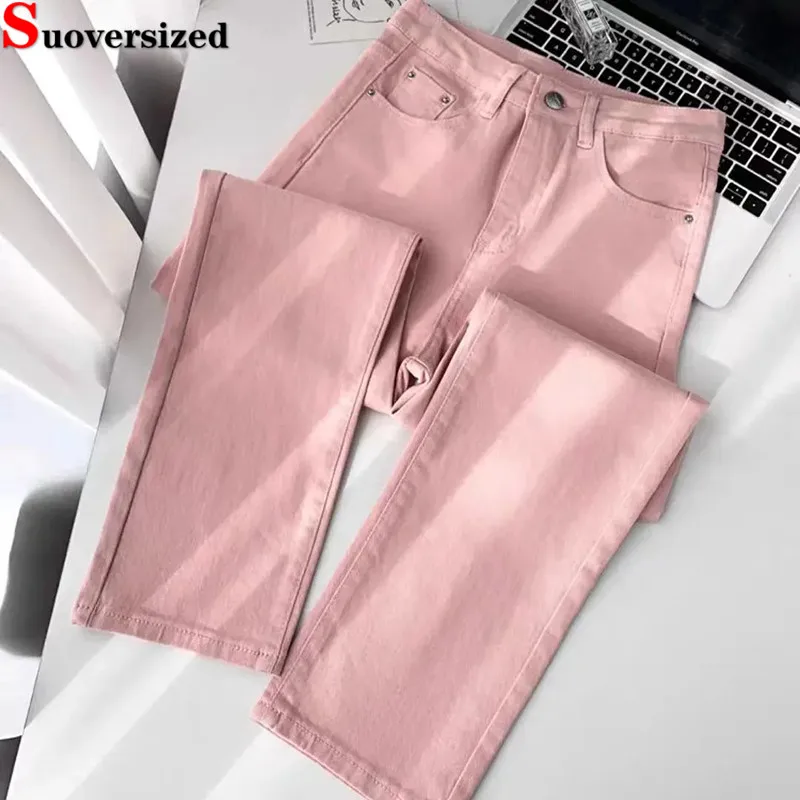 

Summer High Waist Ankle-length Straight Vaqueros Strecth Skinny Big Size 28-34 Casual Jeans Streetwear Vintage Women Denim Pants