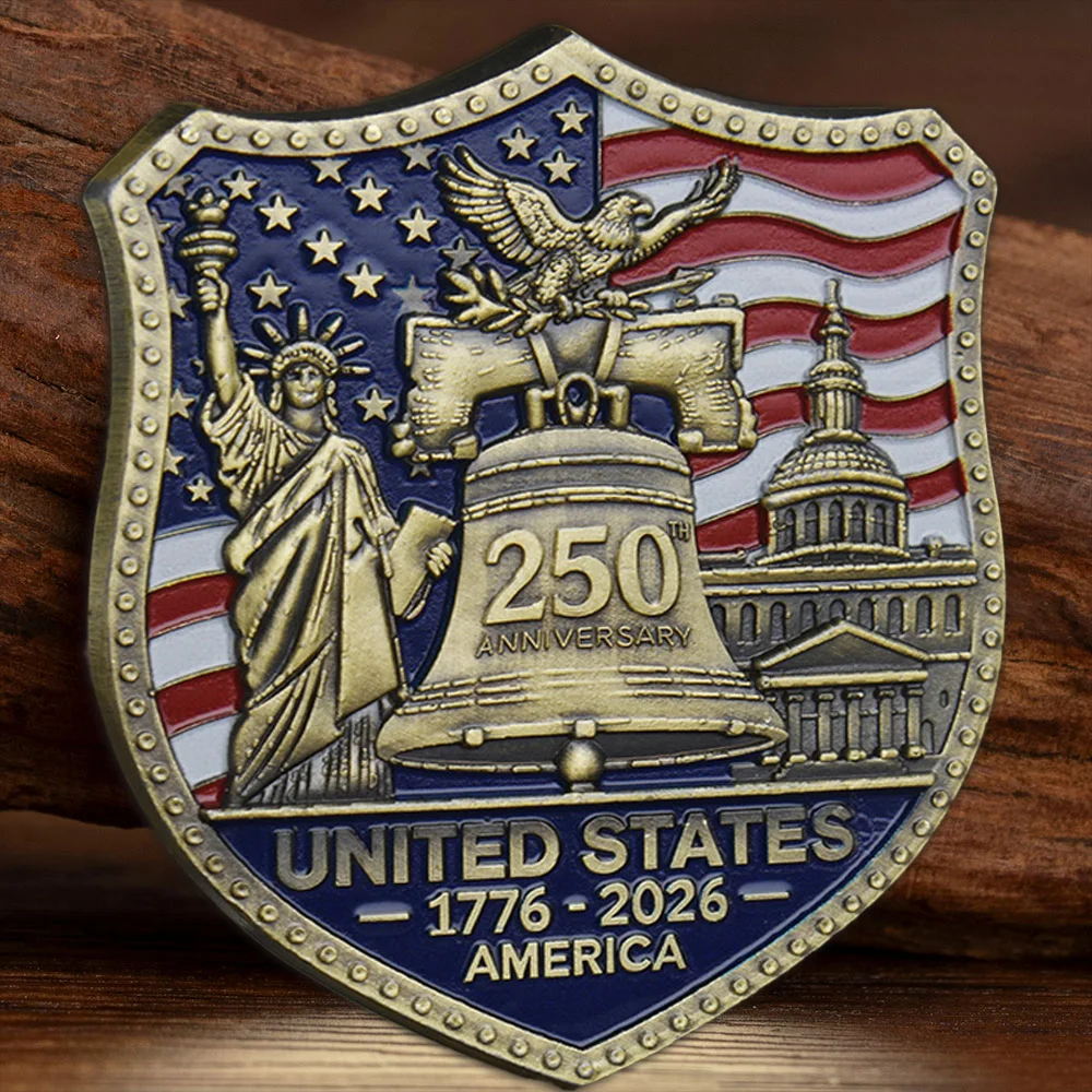 Shield Semper Fidelis 1775-2025 Souvenir Coin The 250th Anniversary Commemorative Coin of The United States