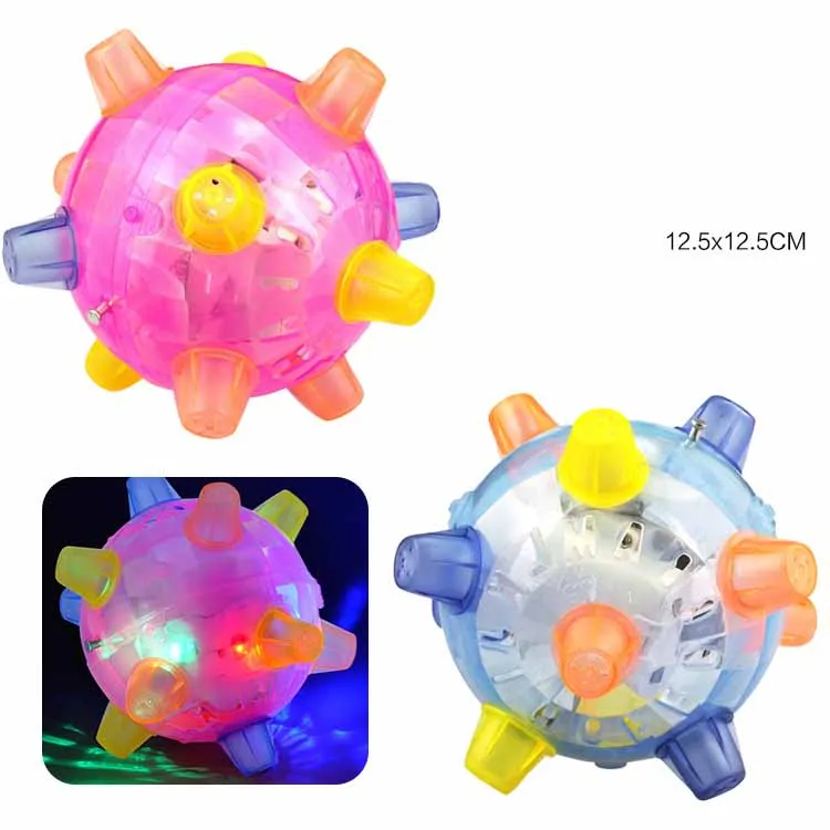 Creative Children's Light-emitting Toys Novelty Music Dancing Ball Children's Puzzle Interactive Toys Flash Jumping Ball Toys