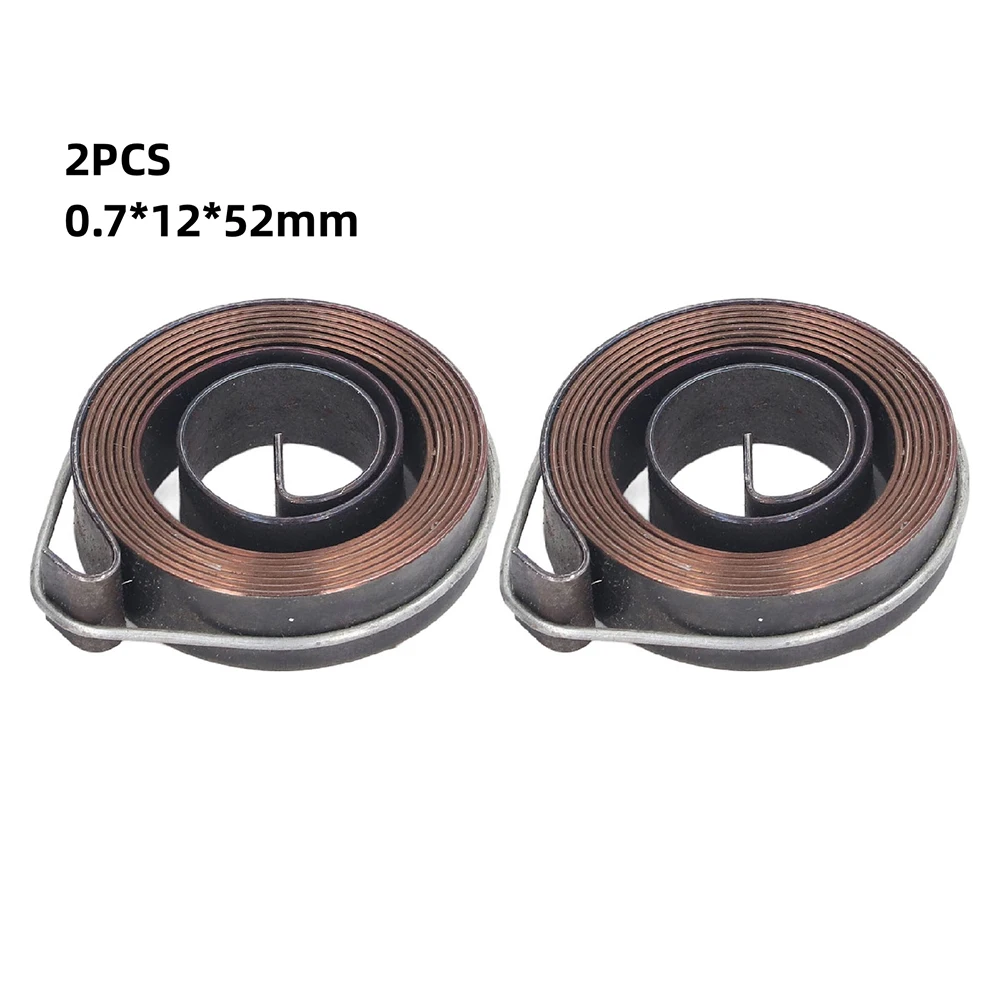 

2pc Uxcell Drill Press Spring Quill Feed Return Coil Spring Assembly 0.7x12x52mm Milling Machine Drill Springs Power Tools