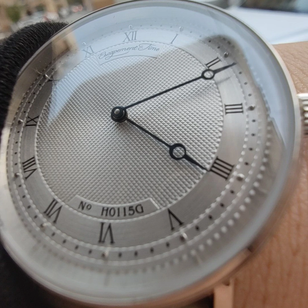 Escape Time 38.5mm Men's Quartz Watches Stainless Steel Watch Case Sapphire Mirror Waterproof Replica 5177 Dress Twatches