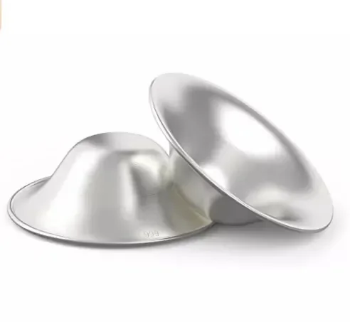 925 Pure Silver and 999 Silver Nursing Cups - Nipple Covers for Healing，1 piece