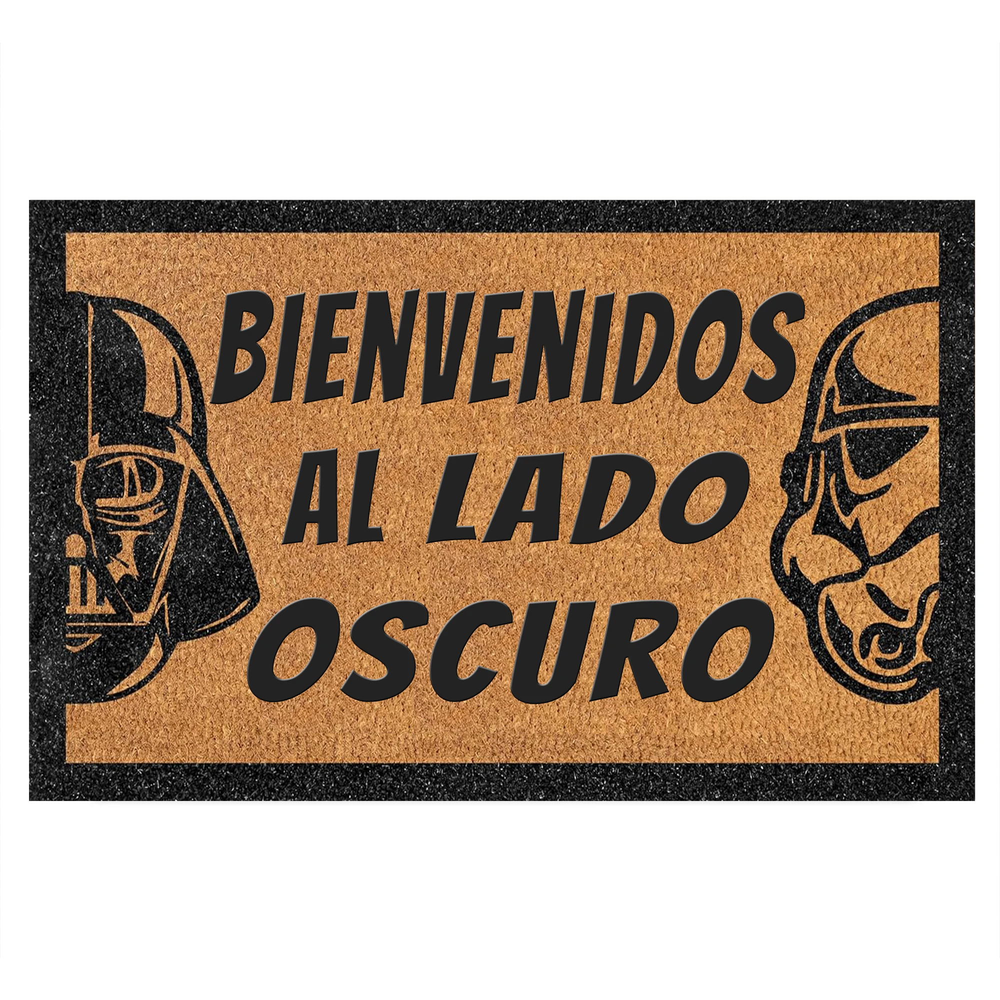 

Bienvenidos Al Lado Oscuro Doormat Non-Slip Rubber Home Office Decorative Indoor Outdoor Kitchen Spanish Door Mat