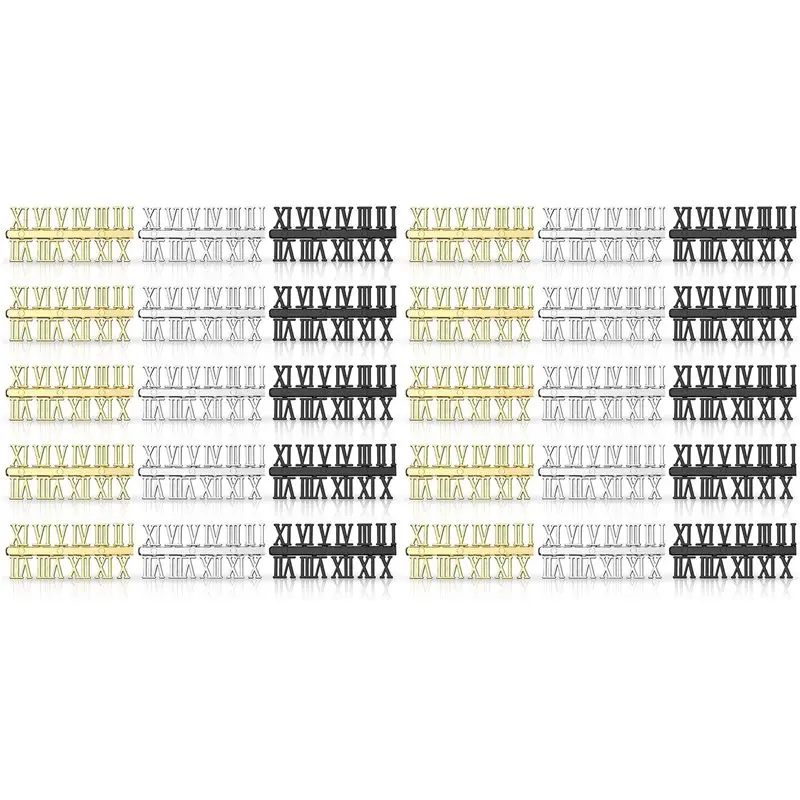 

CYL-30 шт., комплект цифр для часов, цифры для цифровых часов «сделай сам», запасные части для стрелок, аксессуары для часов (римские цифры)