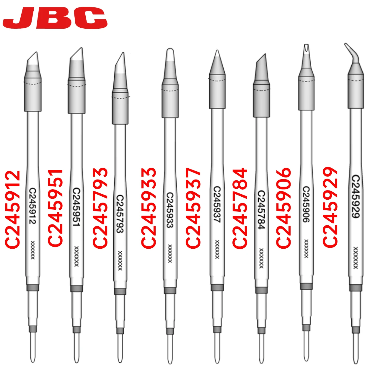 

Soldering Iron Tips JBC C245 Series C245951 C245933 Compatible JBC CDB Soldering Station T245-A Handle For SMD PCB Repair Tools