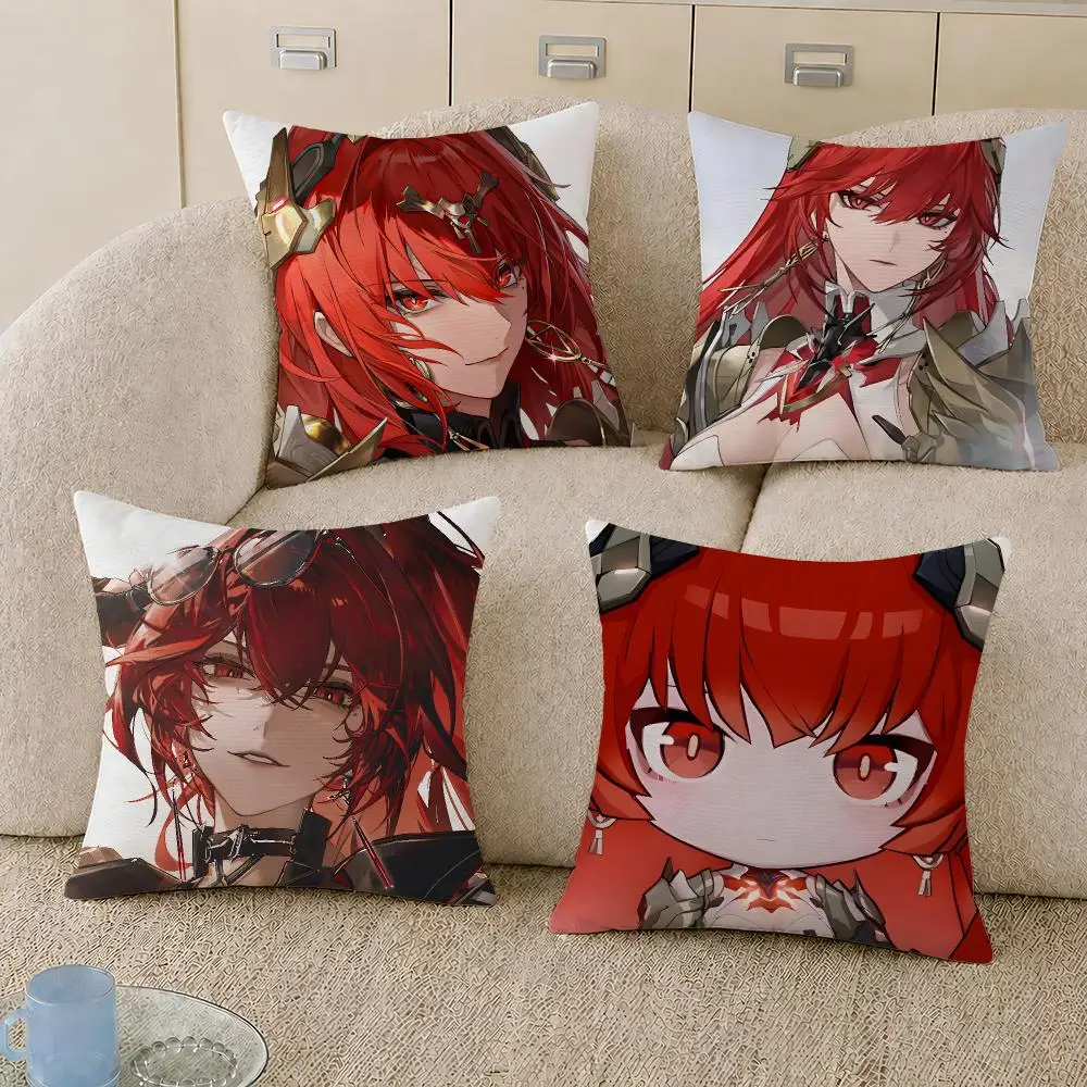 Game Vera Punishing Gray Raven Cushion Cover Decorative Pillowcase Soft Short Plush Cozy Durable Sofa Home Decor Items Gift