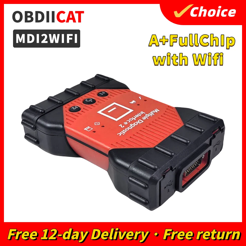 Newest MDI2 Car Diagnostic Tool OBD II MDI2 USB WIFI Network Cable Scanner For Opel Supoort CAN FD