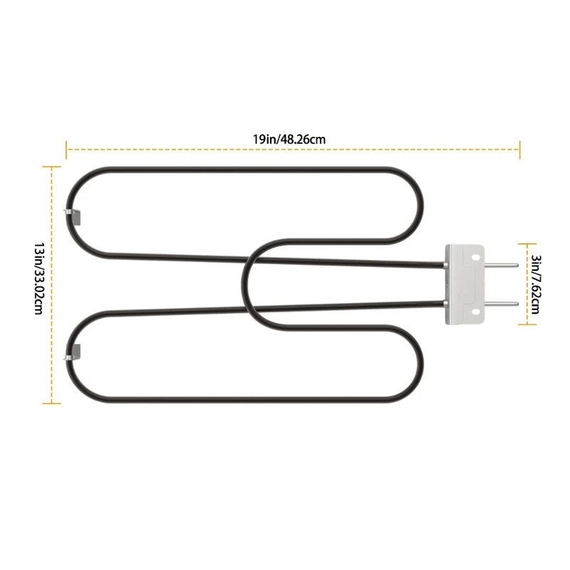 Сменная часть гриля M2EE с металлической текстурой 2200 Вт для грилей-барбекю Q240 и Q2400