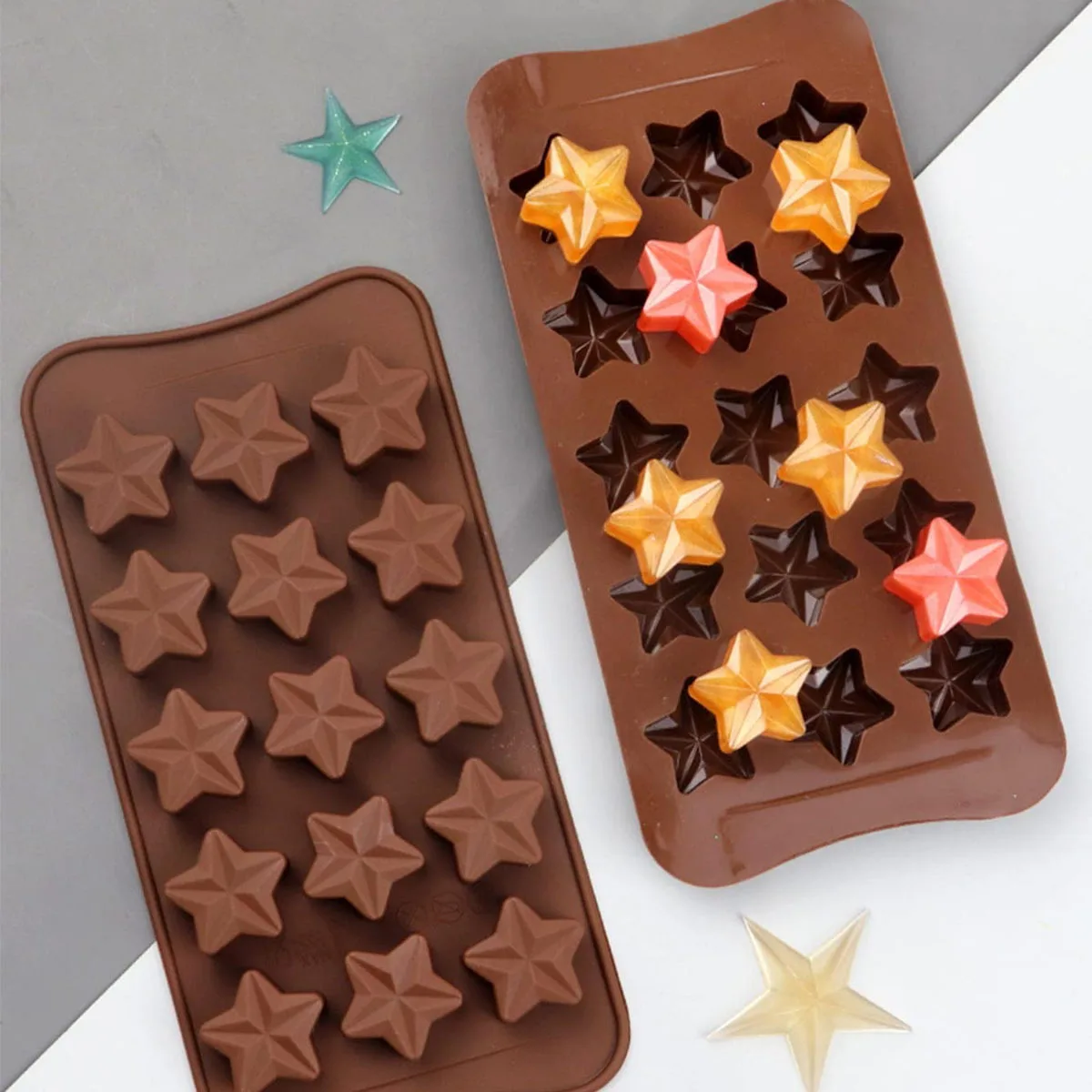 

1pc-Small Star shaped Silicone Mold Set, DIY Candle Making, Romantic Gifts for Couples, Handmade Spice Mold, Beeswax Candle Mold