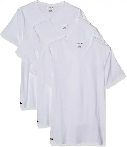 Lacoste | Herr Slim Fit V-ringad T-shirts - 3-pack 10 best sales Lacoste T-shirts - №5