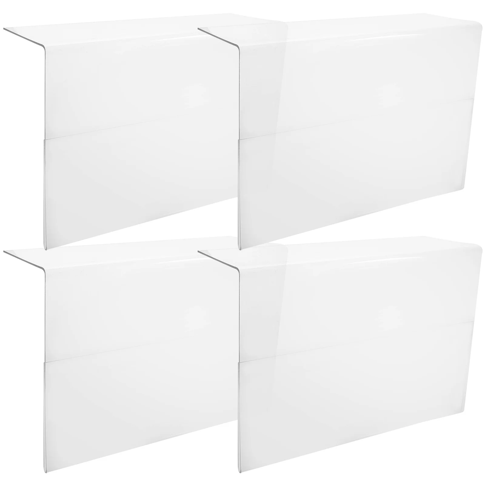 

4pcs Price Tag Holder Supermarket Shelf Label Stand Display Sign Rack For Retail Store Office Exhibition Stable