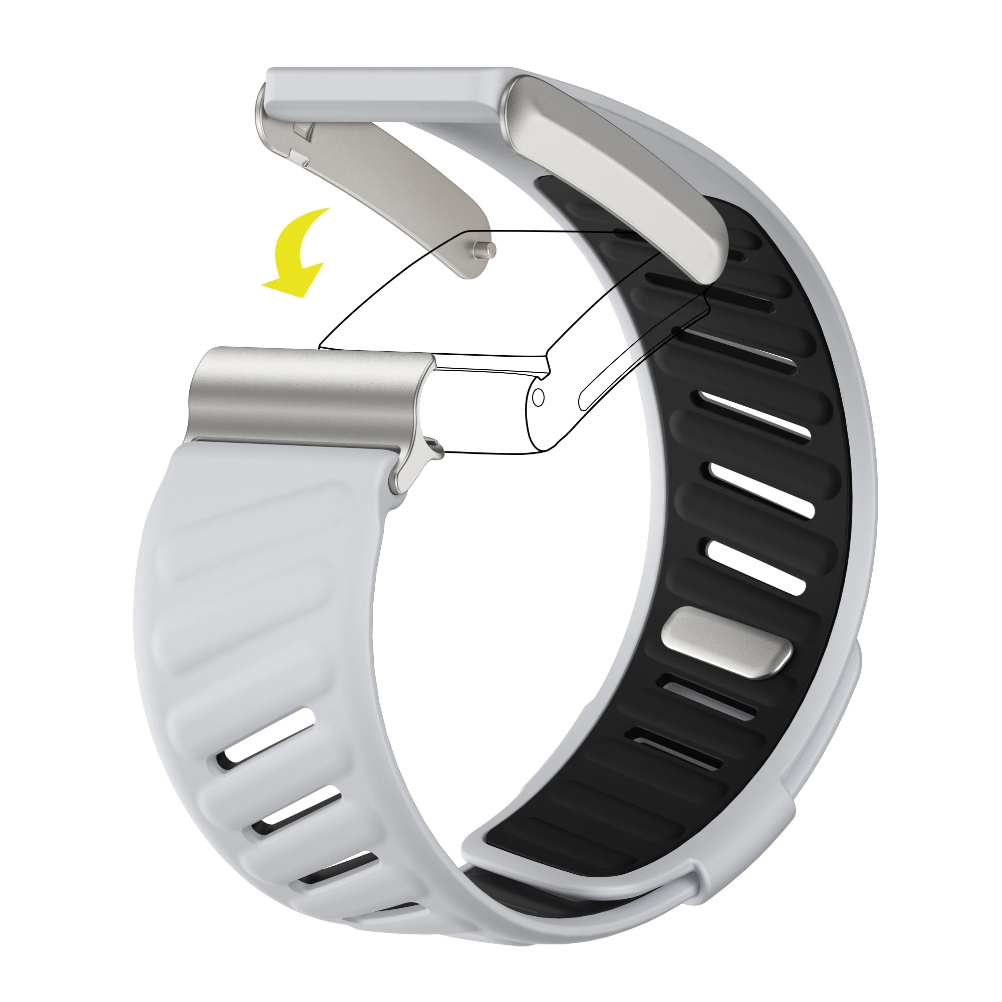 WHOOP SportFlex Wrist Band, Soft-Touch Silicone, Waterproof and Sweatproof, 4.0 Compatible image 4