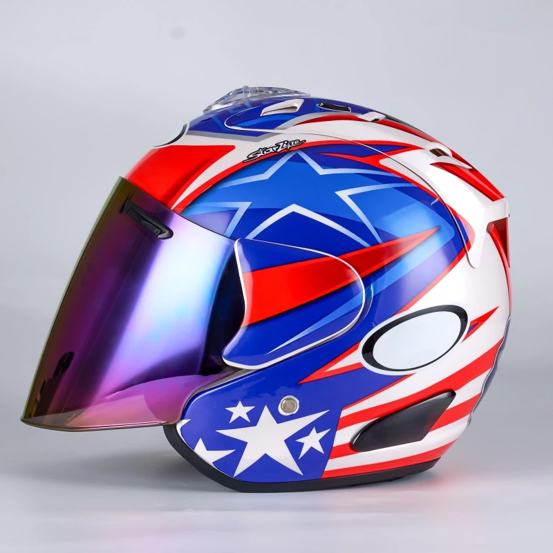 

3/4 шлем с открытым лицом Ram5 Hayden Laguna мотоциклетный шлем летний реактивный скутер мотоцикл полушлемы Cascos Para Moto