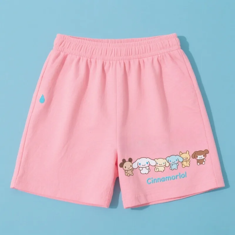 

MOTO-Cuteness Overload! Cinnamoroll Gang Print Pink Shorts for Kids