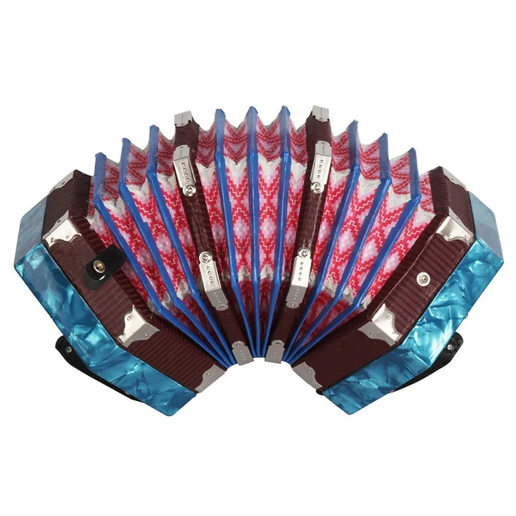 

Hooqu Concertina Accordion 20-Button 40-Reed Anglo Style With Carrying Bag