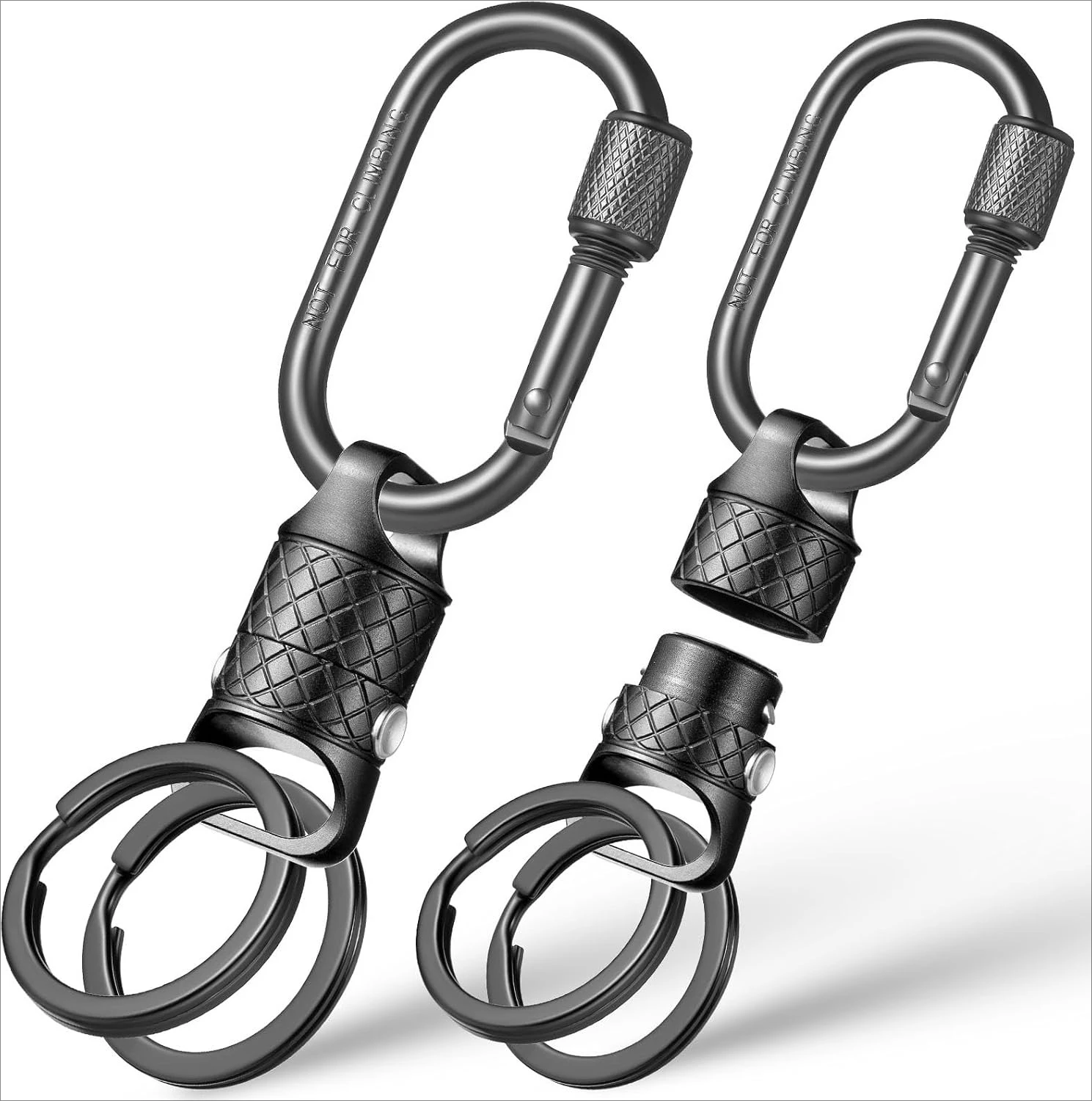 Quick Release Magnetic Keychain, Anti-Fall Detachable Magnet Key Chain with 2 Safety Lock Buttons