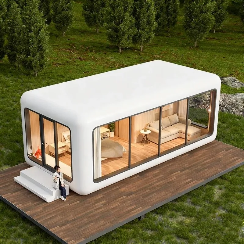 Customized Luxurious Modern Green Houses Steel Structure Apartment 1 Bedroom 1 Bath High-End Waterproof Design