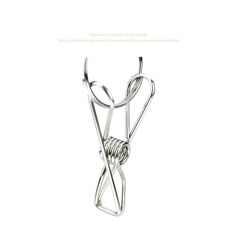 

Stainless Steel Drying Indoor Silver Clothespin Hook Sock Drying Rack Bra Panties Rack Creative Multi Function Clip Premium