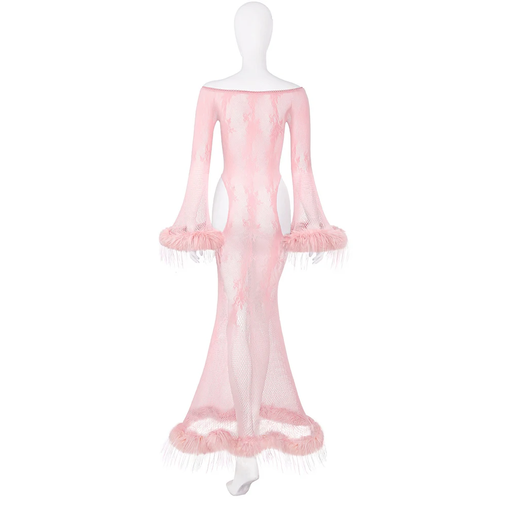 AniLV богиня, пушистое длинное платье, униформа, сексуальное женское белье, наряд «рыбий хвост», сетчатая очаровательная ночная рубашка, пижамы, эротические костюмы, косплей