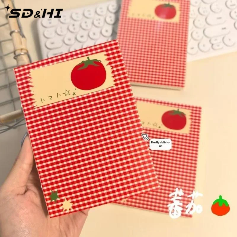 New Tomato Pattern Notebook,78 Thickened Blank Notebook,Suitable For Writing,Painting,Sketch,Note-taking And Mind Creation