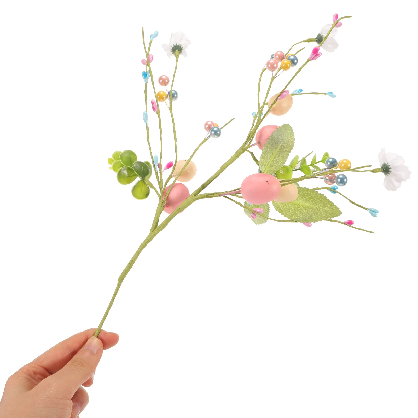 

Easter Egg Branch Artificial Stem Realistic Simulation Twig Party Ornament DIY Floral Arrangement and Centerpiece Decor