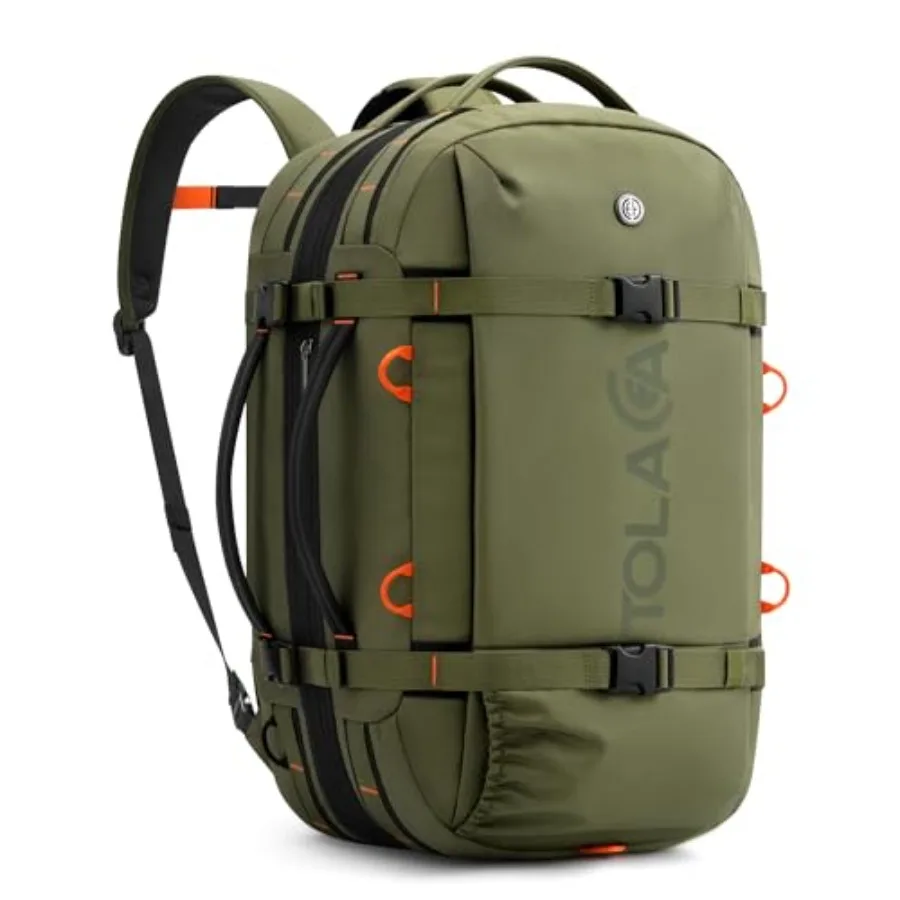 

Travel Laptop Backpack for Men Women, 40L-50L Expandable Carry On Backpack with Wet Dry Compartment, TSA Approved Daypack Fits