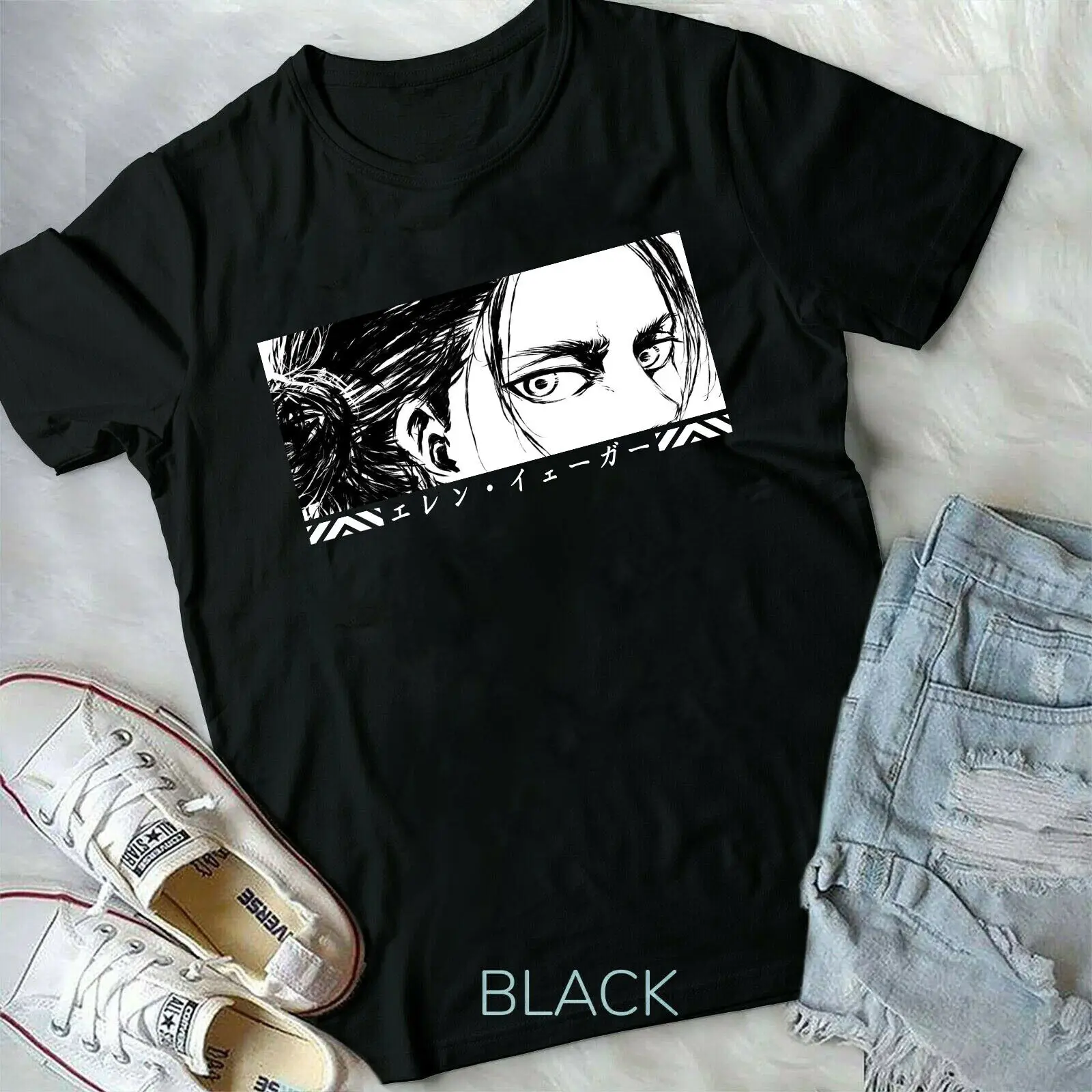 Unisex Attack On Titan Season 4 Eren Tatakae, AoT Anime, Eren Yeager T-Shirt