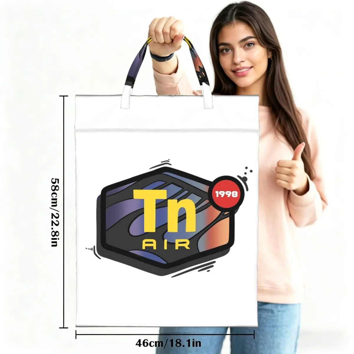 Air Max TN Plus Travel Laundry Bag Waterproof Reusable Dirty Clothes Pouch Gym Yoga Vacation Washing Basket