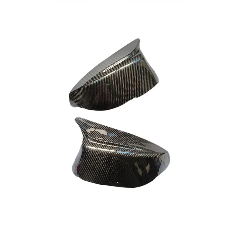 For Infiniti Q50 Real dry carbon fiber rearview mirror cover shell M horn replacement case Interior Mouldings Accessories