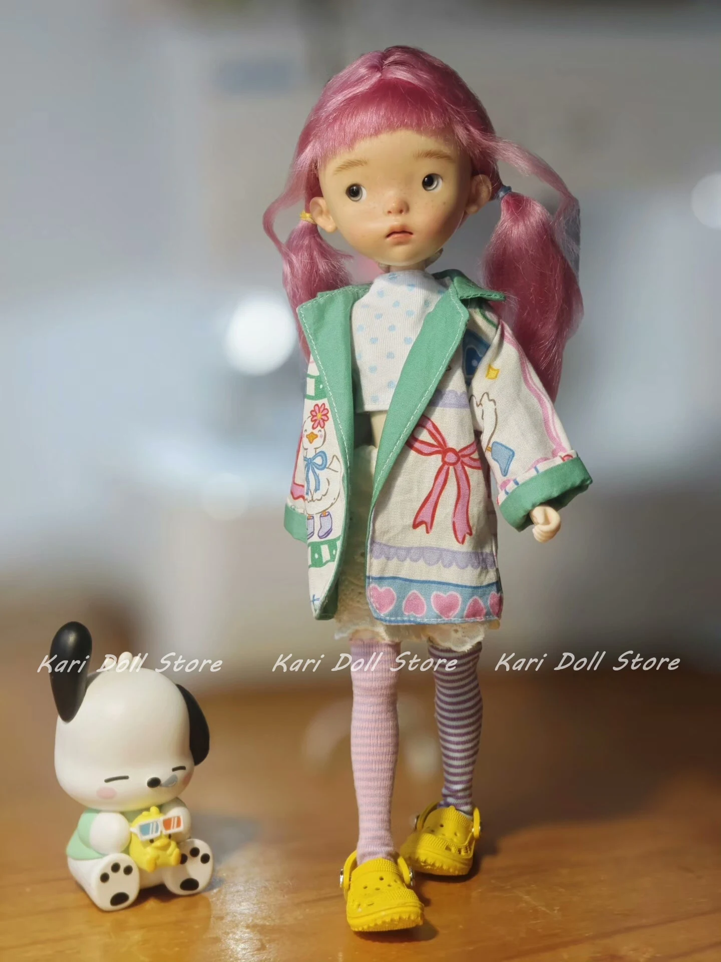 

Kari Doll Одежда и юбки Светло-зеленый винтажный костюм с шортами для куклы Landazz Landoudou