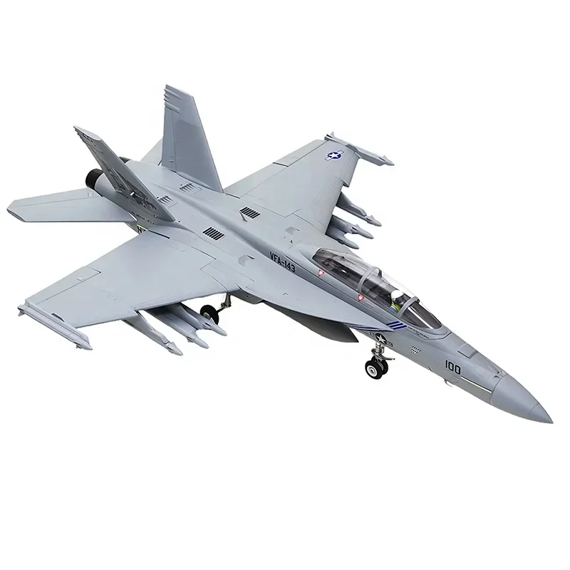 New FMS 70mm Ducted Fan F-18F Super Hornet V2 PNP RC Fighter Jet With 12-Blade EDF Sound System