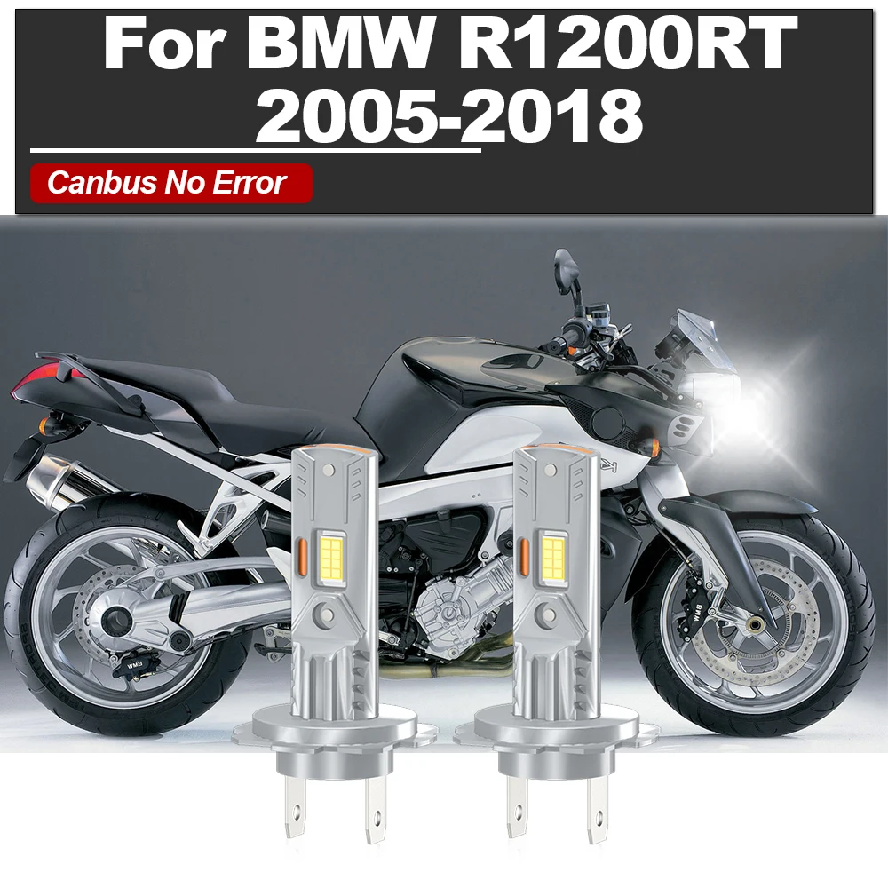 

20000LM LED Headlight Bulbs 120W LED Motorcycle Head Lamps 12V 6000K For BMW R1200RT 2005-2012 2013 2014 2015 2016 2017 2018