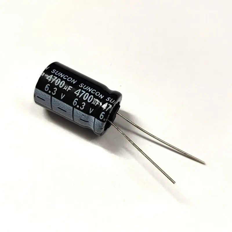 Capacitor eletrolítico de alumínio radial, 4700uF, 6.3V, 4700MFD, 6.3WV, 13x20mm, 10pcs