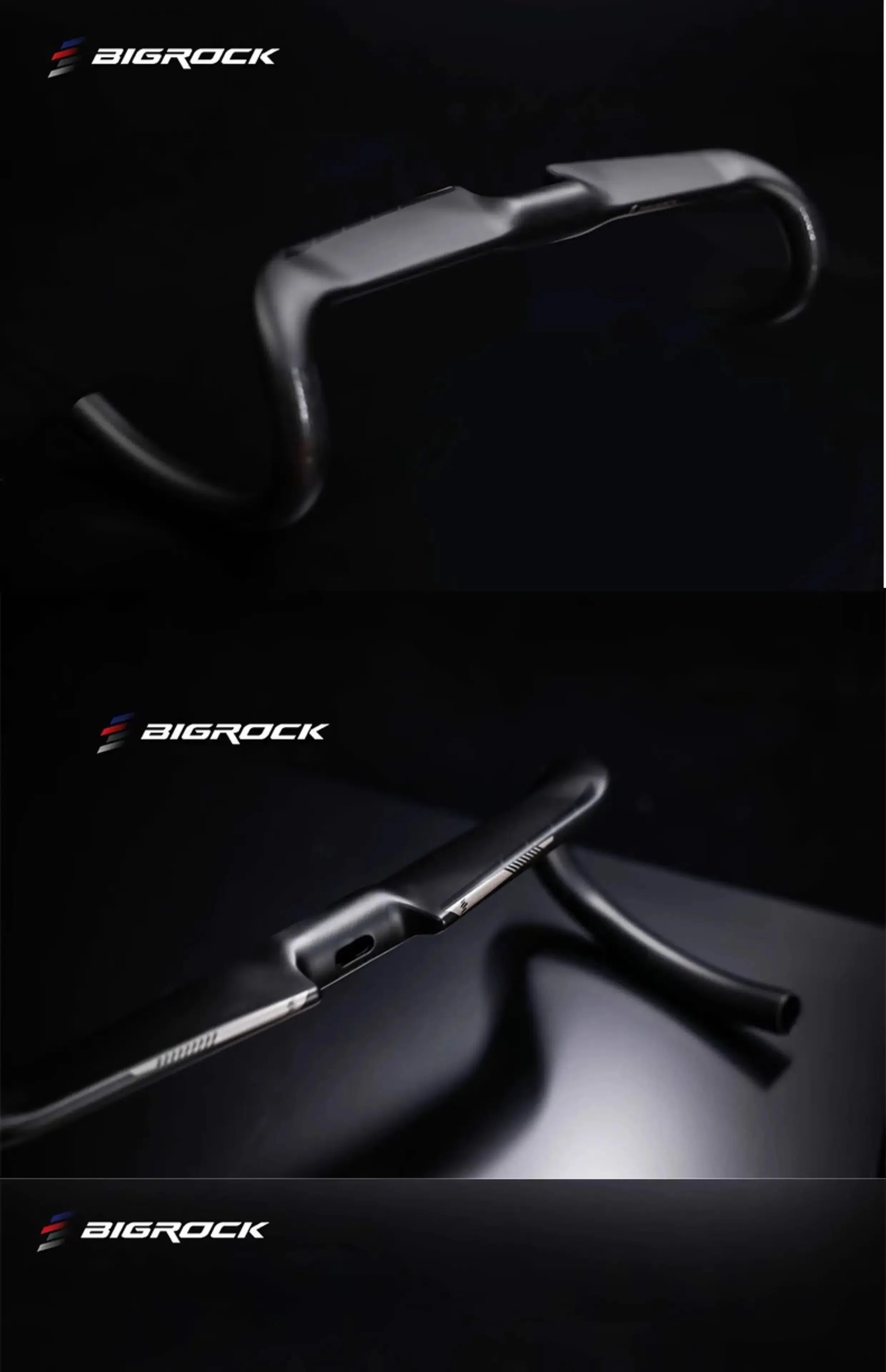 BIGROCK Blade Aero Ultraleichter Carbonfaser-Straßenlenker, 340–440 mm, kompatibler Kabellenker mit externer interner Layout – Detail 8