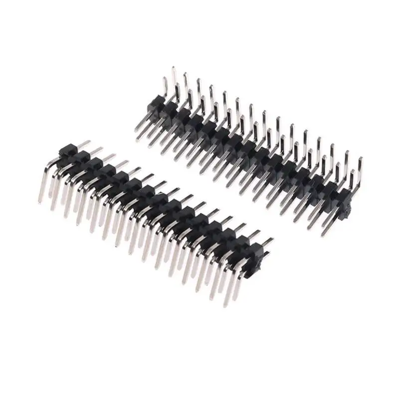 20 Stück Doppelreihiger Gebogener Stiftleistenverbinder 2,0 mm 90 Grad 2 mm 2X2p/3/4/5/6/10/20/40P – Detail 3