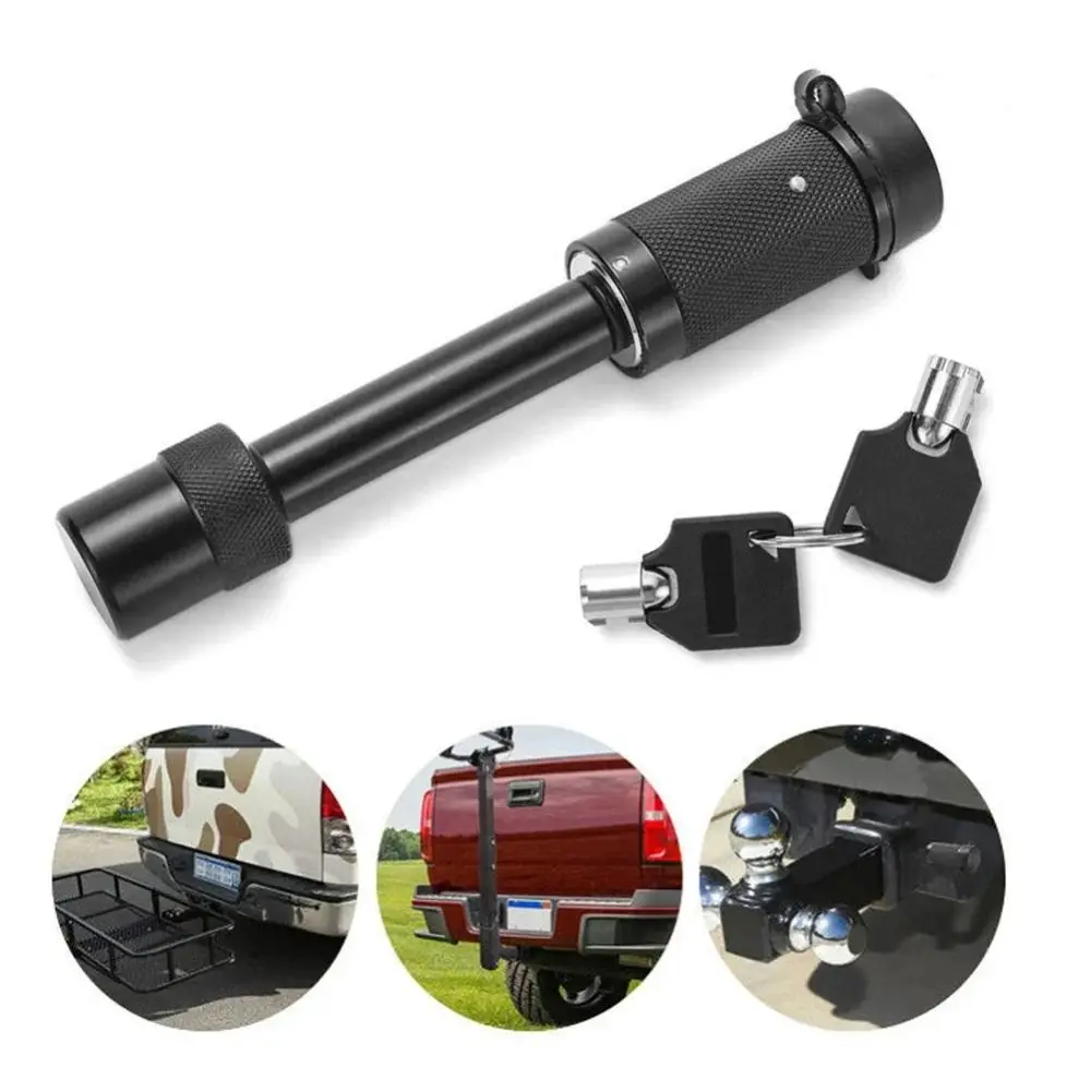 Boats Metal Anti-Theft Lock Corrosion Resistant Dust Resistant Caravan Lock Universal Fit Black Anti-theft Trailer Hook Trailers