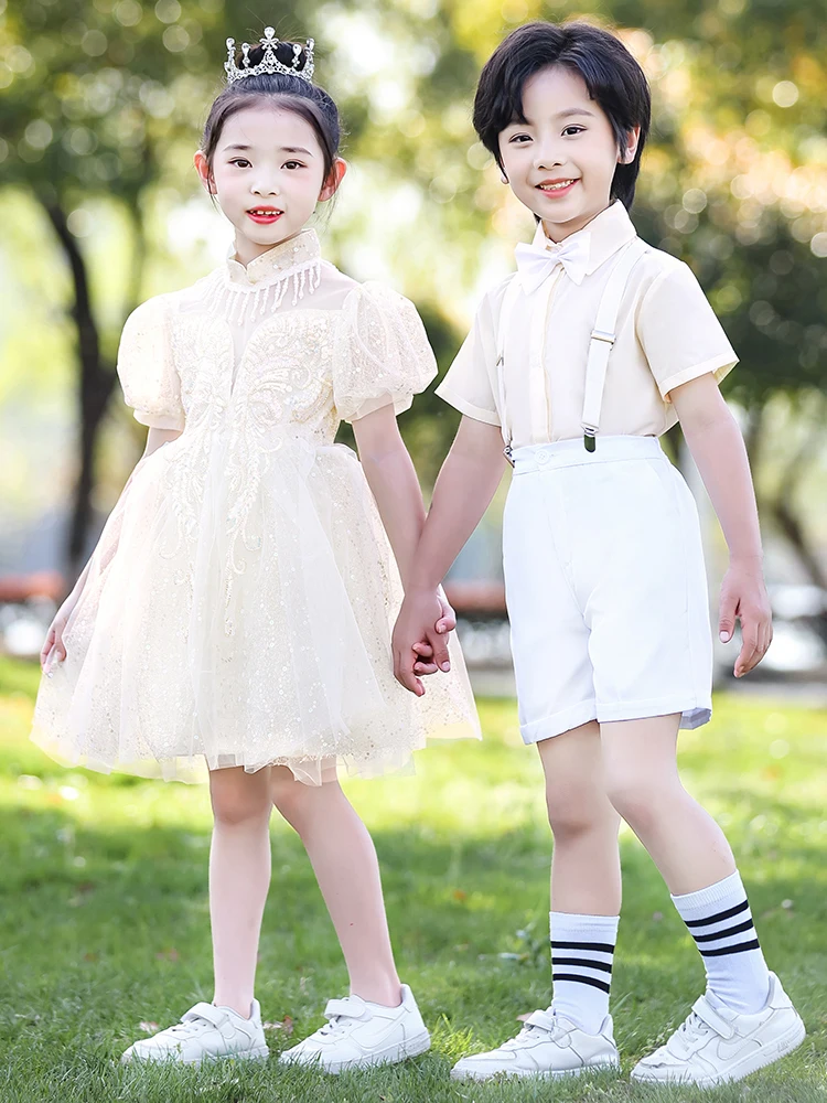 

Детский костюм для выпускного: платье для выступления хора, наряд для выпускного в детском саду, юбка для фотосессии