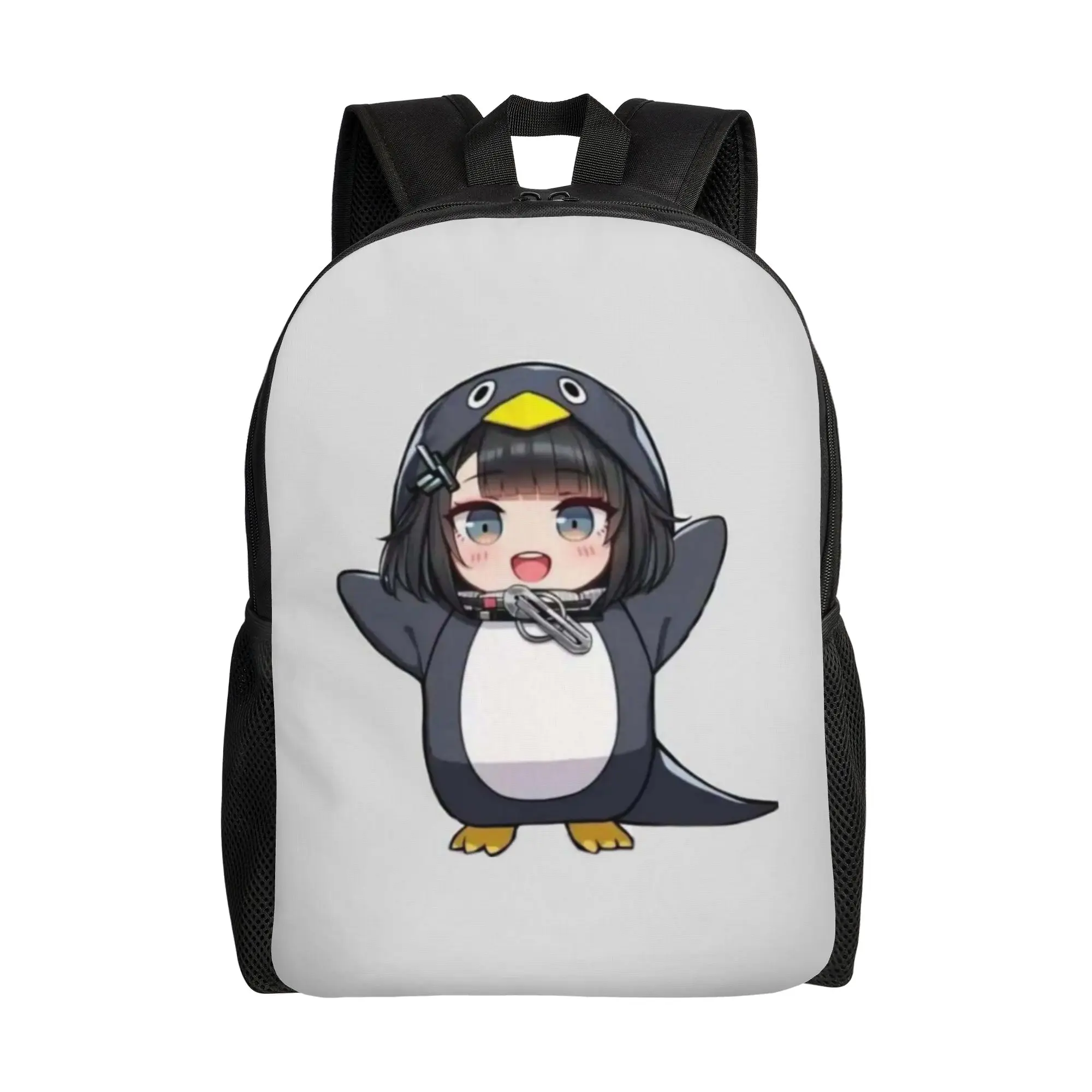 Back to school season Gugu Gaga Penguin Anime Girl Cartoon Bookbag  College Student Adjustable Strap Backpack