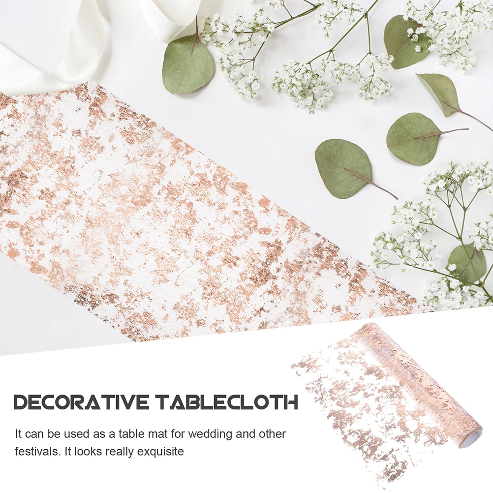 

2 Rolls Runner Mesh Bridal Shower Table Decorations Decorations for Dining Wedding Party Child Sequin Glitter Bridal Valentine