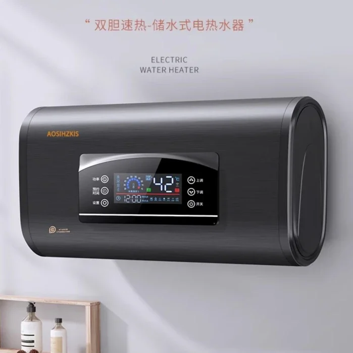 เครื่องทําน้ําอุ่นไฟฟ้าสําหรับใช้ในครัวเรือน แบบเก็บของขนาดเล็ก ประหยัดพลังงาน ทําความร้อนเร็ว อาบน้ําและอาบน้ํา