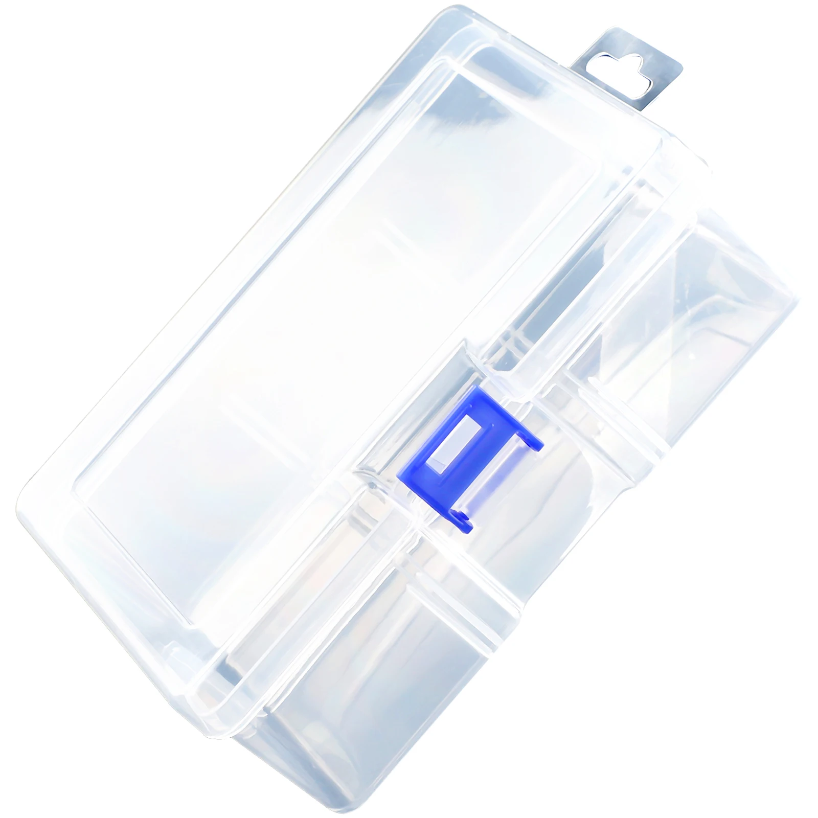 Caja de almacenamiento de plástico transparente de gran capacidad para componentes pequeños, caja de herramientas de joyería, organizador de pastillas de cuentas, estuche de puntas para decoración de uñas