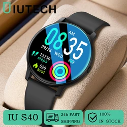 IUTECH S40 2024 inteligentny zegarek połączenie Bluetooth Smartwatch wodoodporne pływanie zegarki monitorujące zdrowie dla mężczyzn kobiety Smarthwhatch