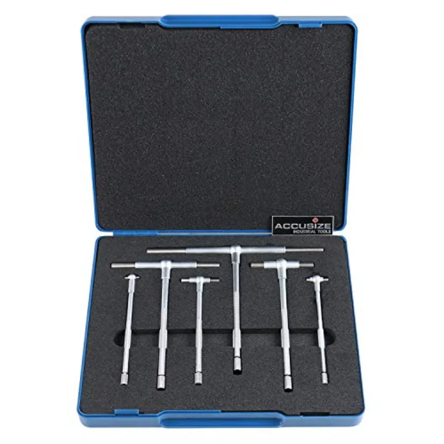 

Accusize Industrial Tools Premium 5/16'' - 6" 6ps/Set Telescoping Gage Set Satin Chrome Finished 3602-5018