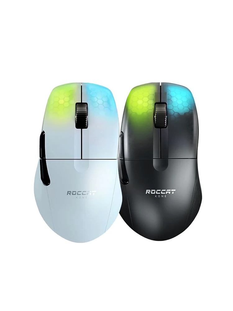 Roccat KONE PRO AIR Wireless Mouse RGB Light Low Delay Gaming Mouse Ergonomics FPS Pc Gamer Mouse Laptop Accessories Original