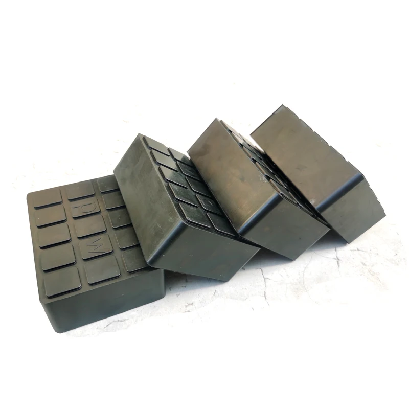 4Piece Universal square elevator rubber pad, solid rubber block, elevator support pad, elevator accessories