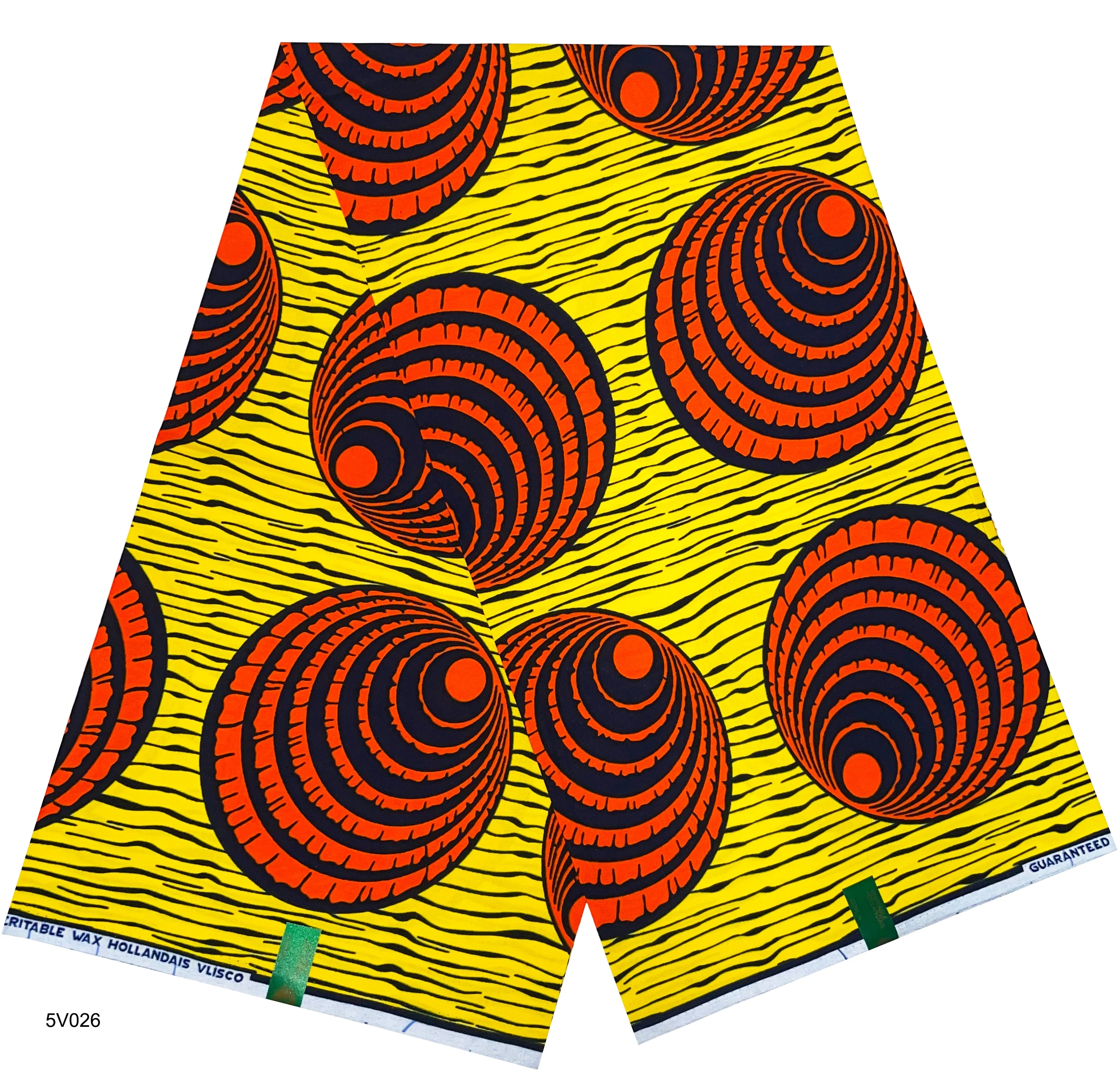 

Breathable African Traditional Wax Print Fabric 100 Percent High Quality Cotton Ethnic Textile For Sewing Decoration MR-HL01